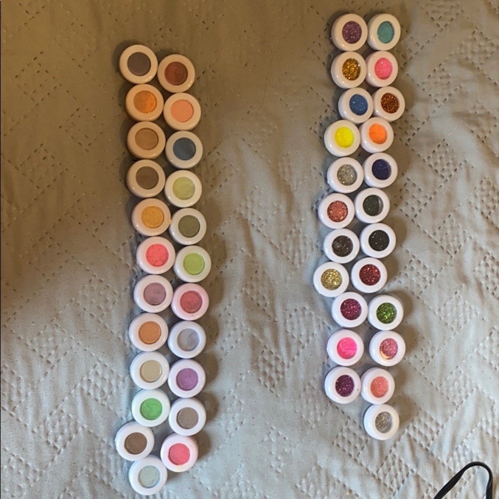 Eyeshadow and glitter
